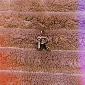 Sterling Silver "R" Initial Pendant